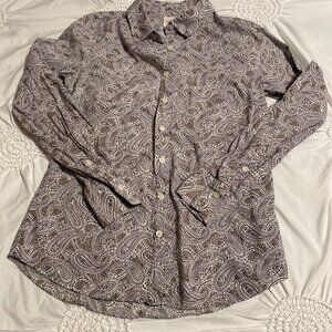 J Crew Paisley Blouse
